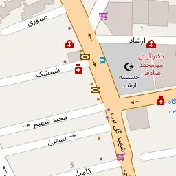 این نقشه، آدرس دکتر سینا فیروزان (مهران) متخصص دندان پزشک در شهر تهران است. در اینجا آماده پذیرایی، ویزیت، معاینه و ارایه خدمات به شما بیماران گرامی هستند.
