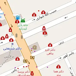 این نقشه، آدرس دکتر حانیه پاینده (ظفر) متخصص دندان پزشک در شهر تهران است. در اینجا آماده پذیرایی، ویزیت، معاینه و ارایه خدمات به شما بیماران گرامی هستند.