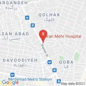 این نقشه، آدرس دکتر ژیلا حضرتی متخصص داخلی؛ گوارش و کبد در شهر تهران است. در اینجا آماده پذیرایی، ویزیت، معاینه و ارایه خدمات به شما بیماران گرامی هستند.