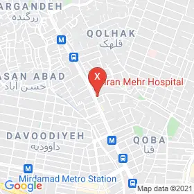 این نقشه، نشانی دکتر داود معظمی متخصص مغز و اعصاب (نورولوژی) در شهر تهران است. در اینجا آماده پذیرایی، ویزیت، معاینه و ارایه خدمات به شما بیماران گرامی هستند.