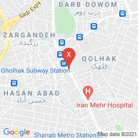 این نقشه، آدرس دکتر اشرف ثامتی متخصص زنان و زایمان و نازایی در شهر تهران است. در اینجا آماده پذیرایی، ویزیت، معاینه و ارایه خدمات به شما بیماران گرامی هستند.