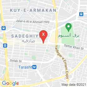 این نقشه، آدرس دکتر بیژن آب آذر متخصص چشم پزشکی؛ قرنیه در شهر تهران است. در اینجا آماده پذیرایی، ویزیت، معاینه و ارایه خدمات به شما بیماران گرامی هستند.