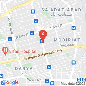 این نقشه، نشانی دکتر سید عبدالله نوربخش متخصص گوش حلق و بینی در شهر تهران است. در اینجا آماده پذیرایی، ویزیت، معاینه و ارایه خدمات به شما بیماران گرامی هستند.