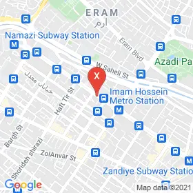 این نقشه، آدرس دکتر فاطمه همتی راد متخصص زنان و زایمان و نازایی در شهر شیراز است. در اینجا آماده پذیرایی، ویزیت، معاینه و ارایه خدمات به شما بیماران گرامی هستند.