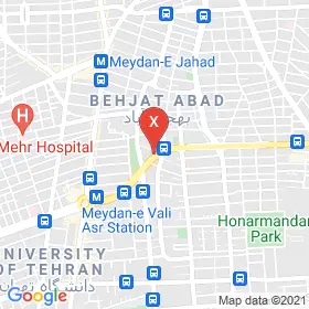 این نقشه، نشانی دکتر فرید وحیدی متخصص بیماریهای عفونی و گرمسیری در شهر تهران است. در اینجا آماده پذیرایی، ویزیت، معاینه و ارایه خدمات به شما بیماران گرامی هستند.