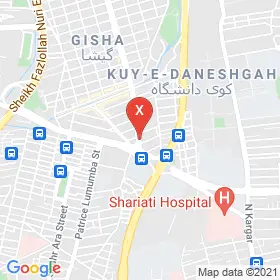 این نقشه، نشانی دکتر نوشین سنگول متخصص زنان و زایمان و نازایی در شهر تهران است. در اینجا آماده پذیرایی، ویزیت، معاینه و ارایه خدمات به شما بیماران گرامی هستند.