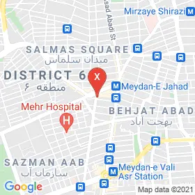 این نقشه، نشانی ارتوپدی فنی ظفر متخصص  در شهر تهران است. در اینجا آماده پذیرایی، ویزیت، معاینه و ارایه خدمات به شما بیماران گرامی هستند.