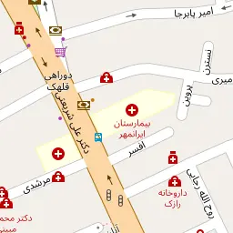این نقشه، نشانی دکتر وحیده حسینی متخصص زنان، زایمان و نازایی در شهر تهران است. در اینجا آماده پذیرایی، ویزیت، معاینه و ارایه خدمات به شما بیماران گرامی هستند.